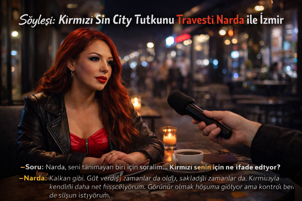 Kırmızı Sin City Tutkunu Travesti Narda İle İzmir