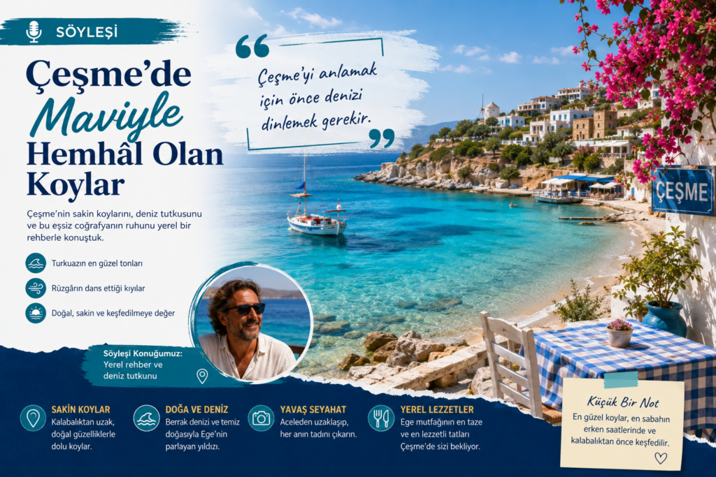 Çeşme’de Maviyle Hemhâl Olan Koyları